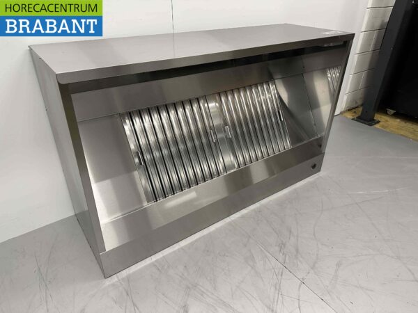 Hotte aspirante en acier inoxydable Moteur Premium-line 1500 kuub box modèle 160 cm 230V Horeca – Image 3