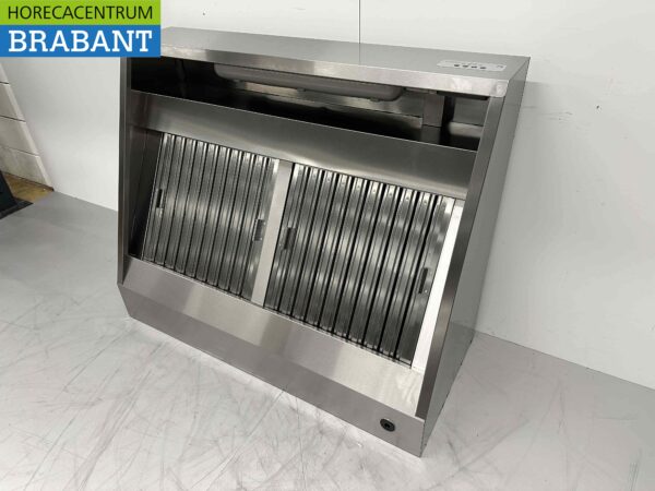 Hotte aspirante en acier inoxydable Moteur de la hotte 1500 kuub Premium-line Modèle incliné 120 cm 230V Horeca – Image 3