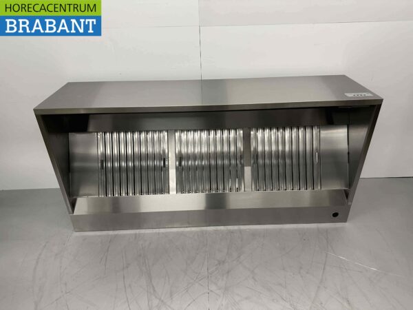 Hotte aspirante HCB en acier inoxydable Premium-line Moteur 2000 Kuub Box Box modèle 200cm 230V Horeca