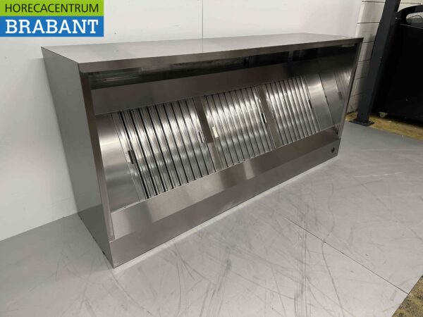 Hotte aspirante HCB en acier inoxydable Premium-line Moteur 2000 Kuub Box Box modèle 200cm 230V Horeca – Image 3