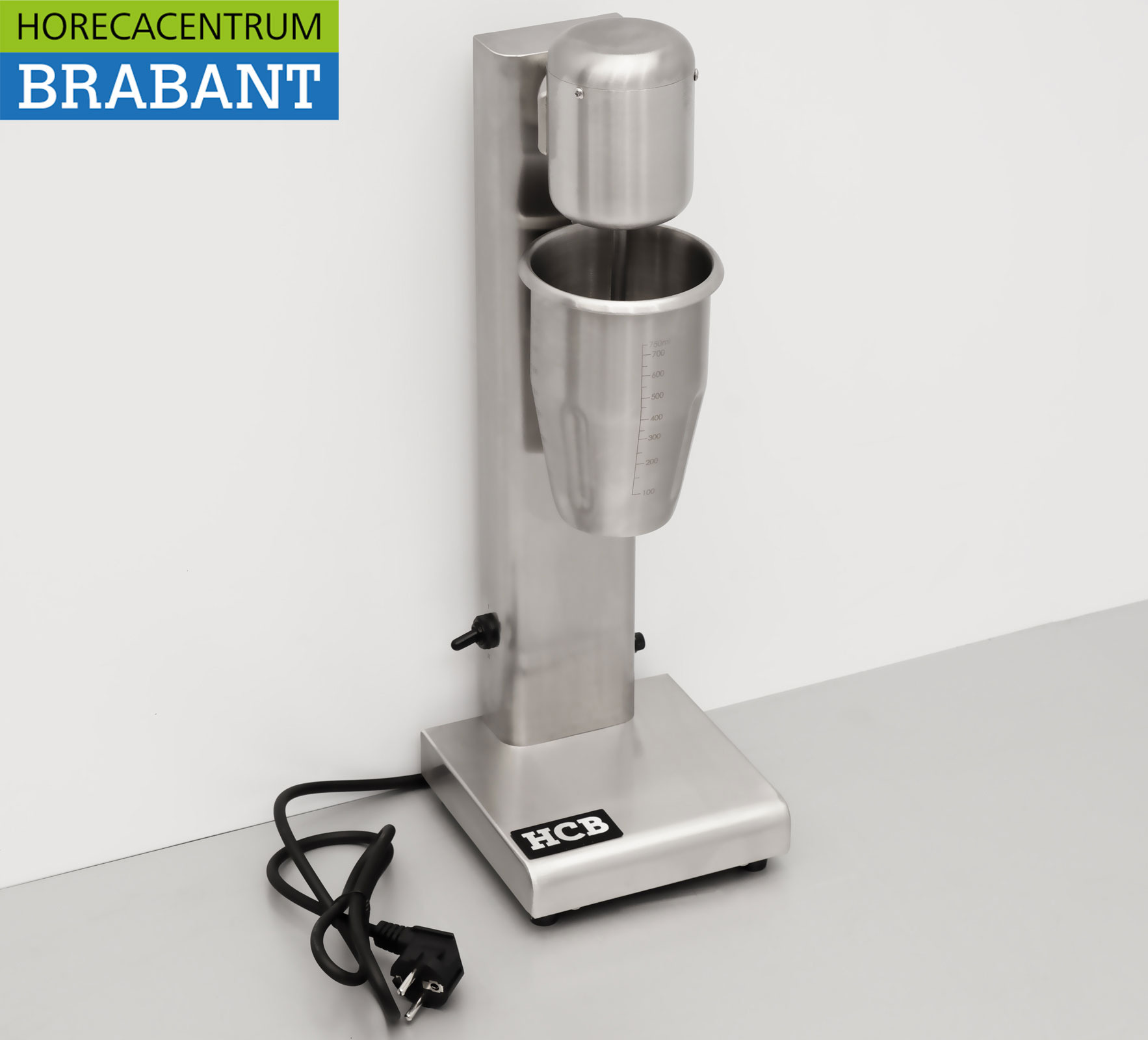 Agitateur de lait HCB en acier inoxydable Agitateur de lait 750 ml 230V Horeca – Image 3