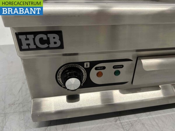 Acier inoxydable Plaque de gril Gril 1/2 Gril cannelé 60 cm 400V Horeca – Image 5