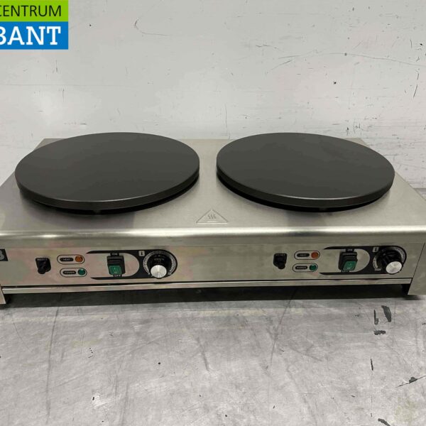 Crêpière double en acier inoxydable Plaque à crêpes 230V Restauration