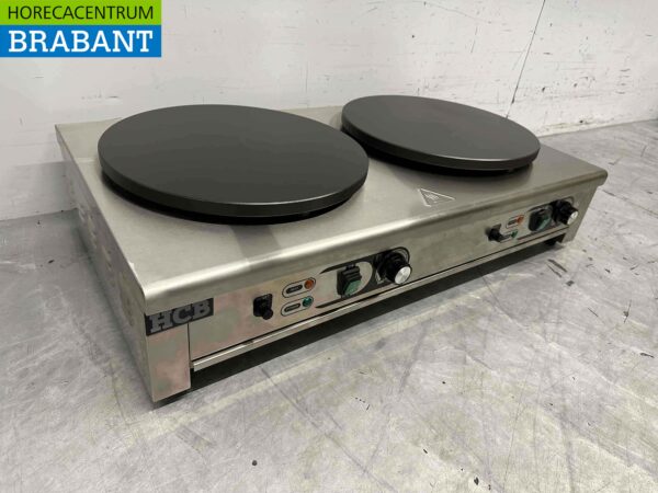 Crêpière double en acier inoxydable Plaque à crêpes 230V Restauration – Image 3
