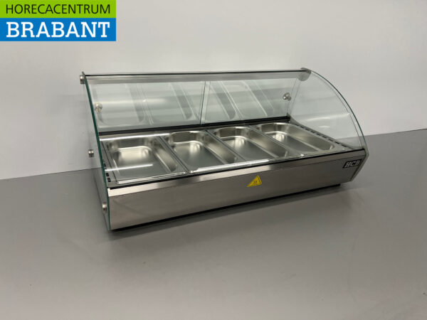 HCB Vitrine chaude 4 x 1/3 GN/gastronorm 46 litres 230V Horeca – Image 2