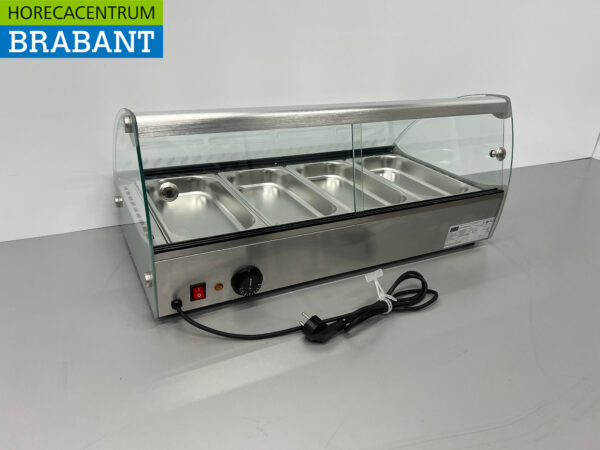 HCB Vitrine chaude 4 x 1/3 GN/gastronorm 46 litres 230V Horeca – Image 6