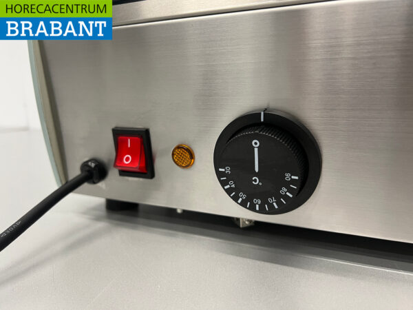 HCB Vitrine chaude 4 x 1/3 GN/gastronorm 46 litres 230V Horeca – Image 9