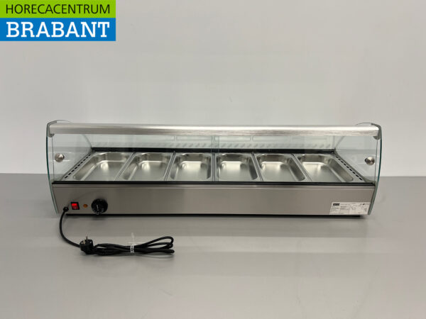 HCB Vitrine chaude 6 x 1/3 GN 68 litres 230V Horeca – Image 4