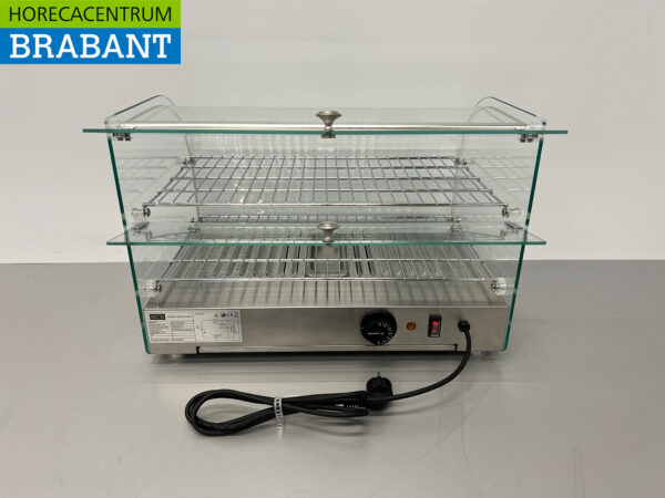 Vitrine chaude en acier inoxydable 45 litres 55,4 cm 230V Horeca – Image 8
