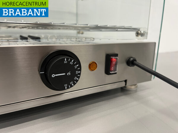 Vitrine chaude en acier inoxydable 45 litres 55,4 cm 230V Horeca – Image 9