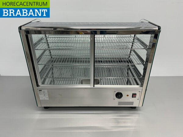 Vitrine de luxe en acier inoxydable 160 litres 86 cm 230V Horeca – Image 6