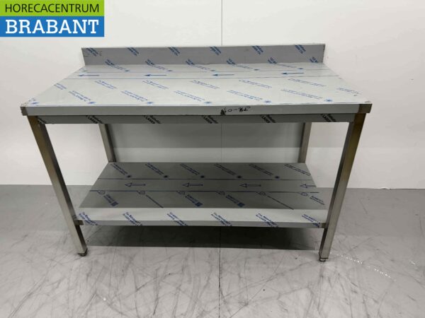 Table de travail Gastro M en acier inoxydable 140 x 70 x 88 cm Restauration
