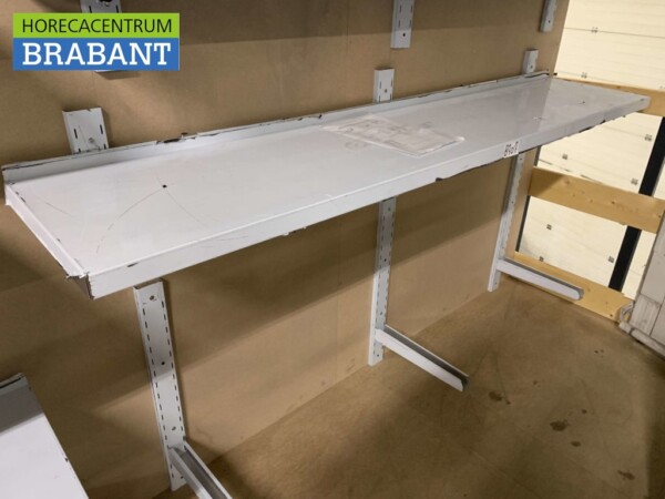 Etagère murale en acier inoxydable 200 x 40 cm Horeca