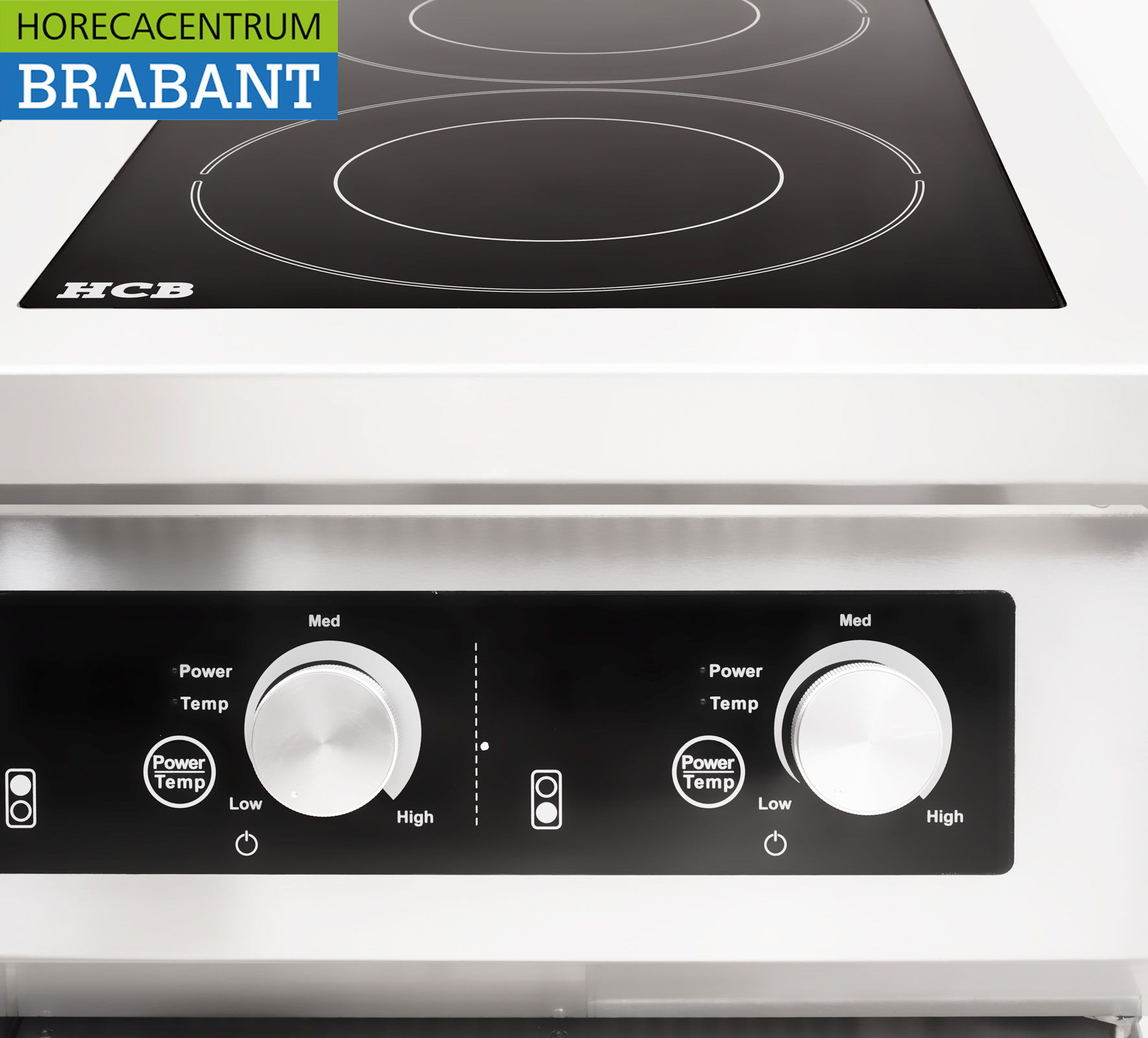 Acier inoxydable Plaque de cuisson à induction 4 brûleurs 17 kW 400V 80 cm Horeca – Image 5
