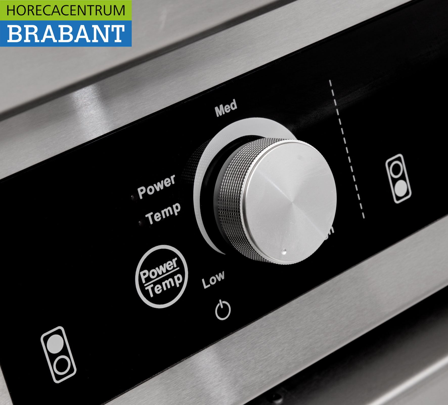 Acier inoxydable Plaque de cuisson à induction 4 brûleurs 17 kW 400V 80 cm Horeca – Image 7