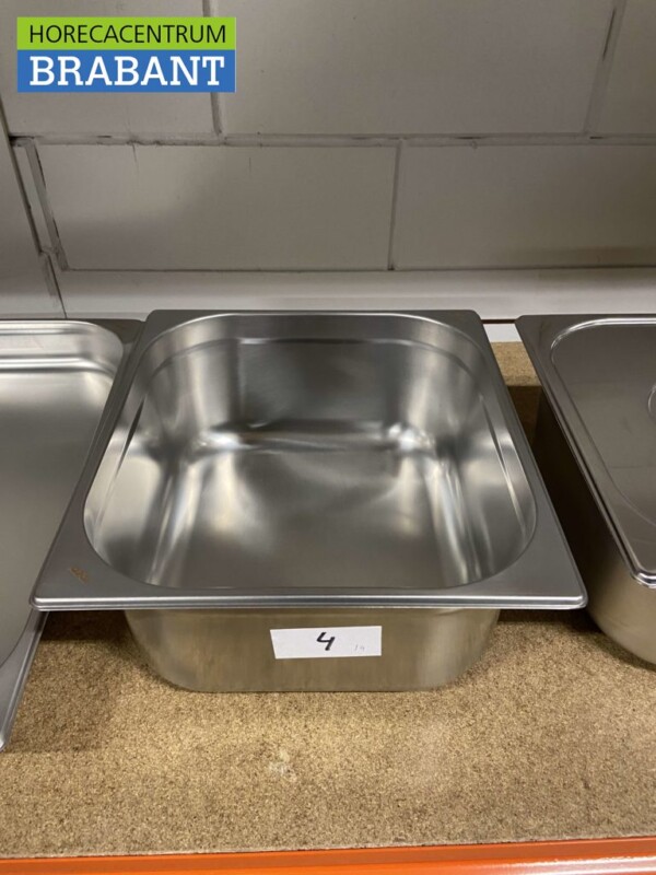 Bac Gastronorm en acier inoxydable Bac GN 2/3 Profondeur 150 mm Horeca