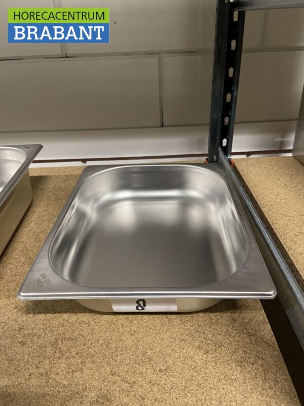 Acier inoxydable HCB Gastronorm Bac GN 1/2 Profondeur 65 mm Restauration