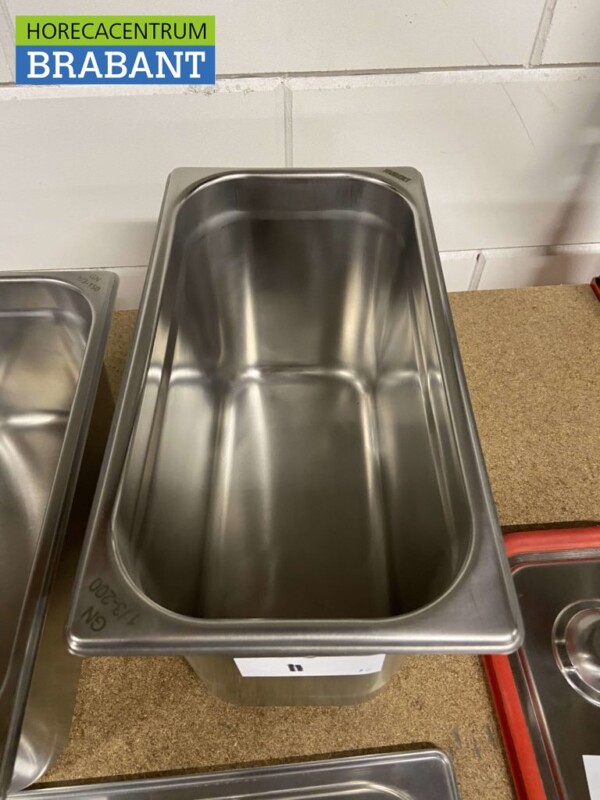 Acier inoxydable Gastronorm Bac GN 1/3 Profondeur 200 mm Horeca – Image 2