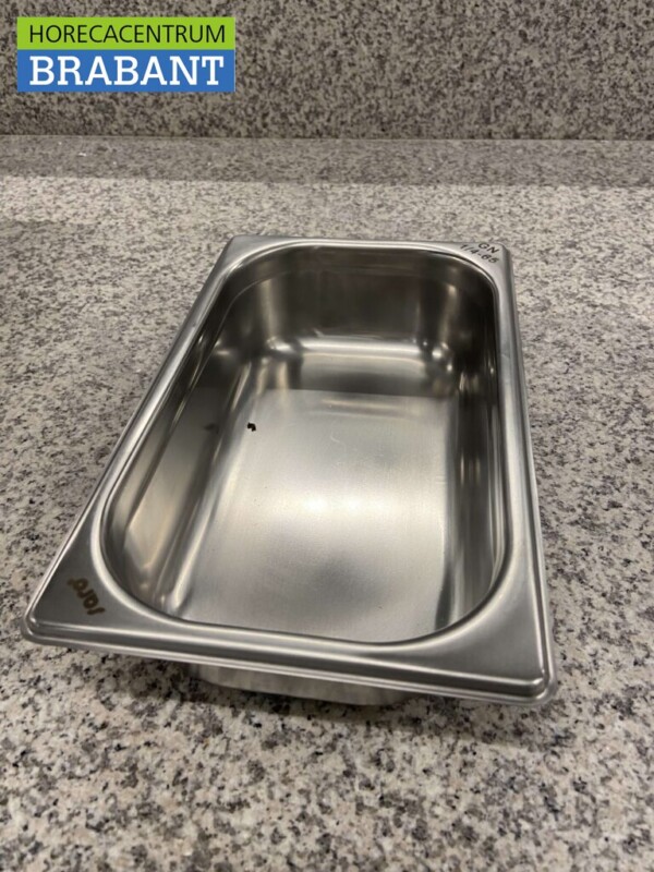 Bac Gastronorm en acier inoxydable Bac GN 1/4 Profondeur 65 mm Horeca