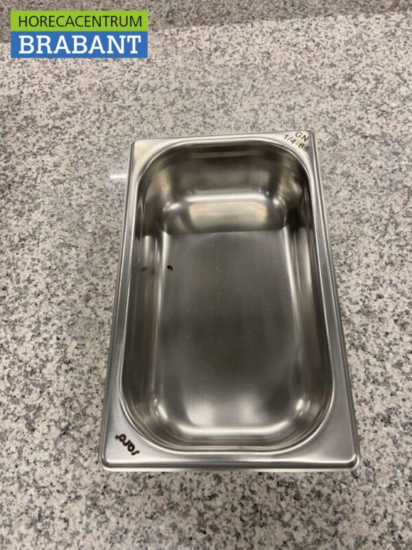 Bac Gastronorm en acier inoxydable Bac GN 1/4 Profondeur 65 mm Horeca – Image 3