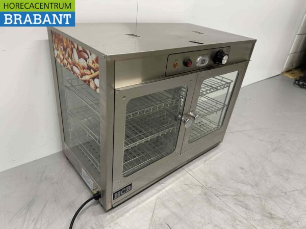 Vitrine chauffante en acier inoxydable Vitrine chauffante 66,5 cm 230V Horeca – Image 3