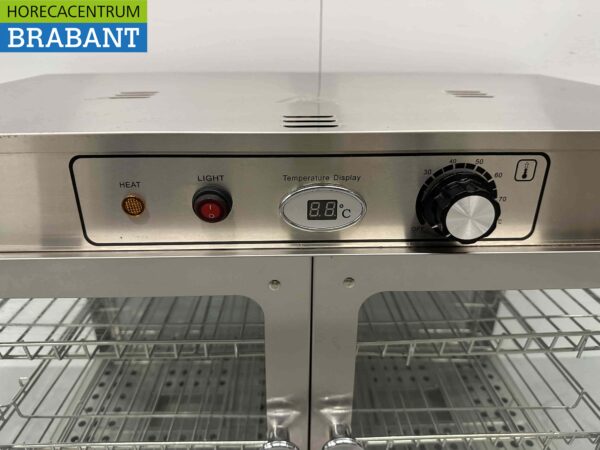 Vitrine chauffante en acier inoxydable Vitrine chauffante 66,5 cm 230V Horeca – Image 5