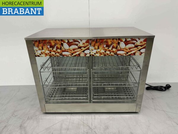 Vitrine chauffante en acier inoxydable Vitrine chauffante 66,5 cm 230V Horeca – Image 6