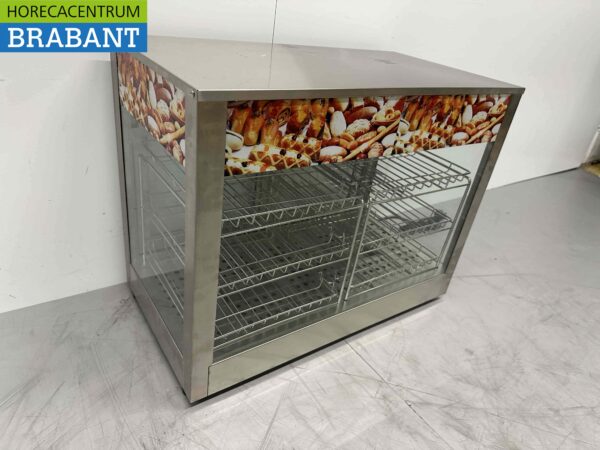 Vitrine chauffante en acier inoxydable Vitrine chauffante 66,5 cm 230V Horeca – Image 7