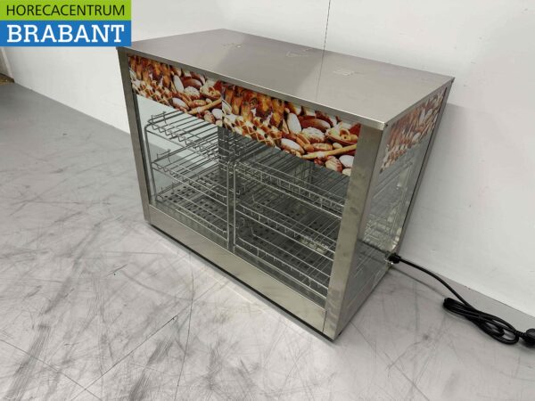 Vitrine chauffante en acier inoxydable Vitrine chauffante 66,5 cm 230V Horeca – Image 8