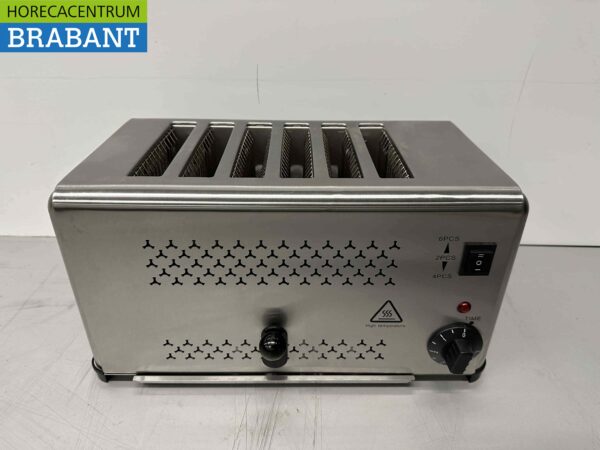 Grille-pain en acier inoxydable Grille-pain à 6 tranches 230V Horeca