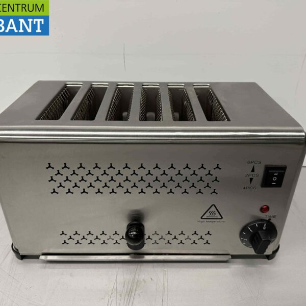Grille-pain en acier inoxydable Grille-pain à 6 tranches 230V Horeca