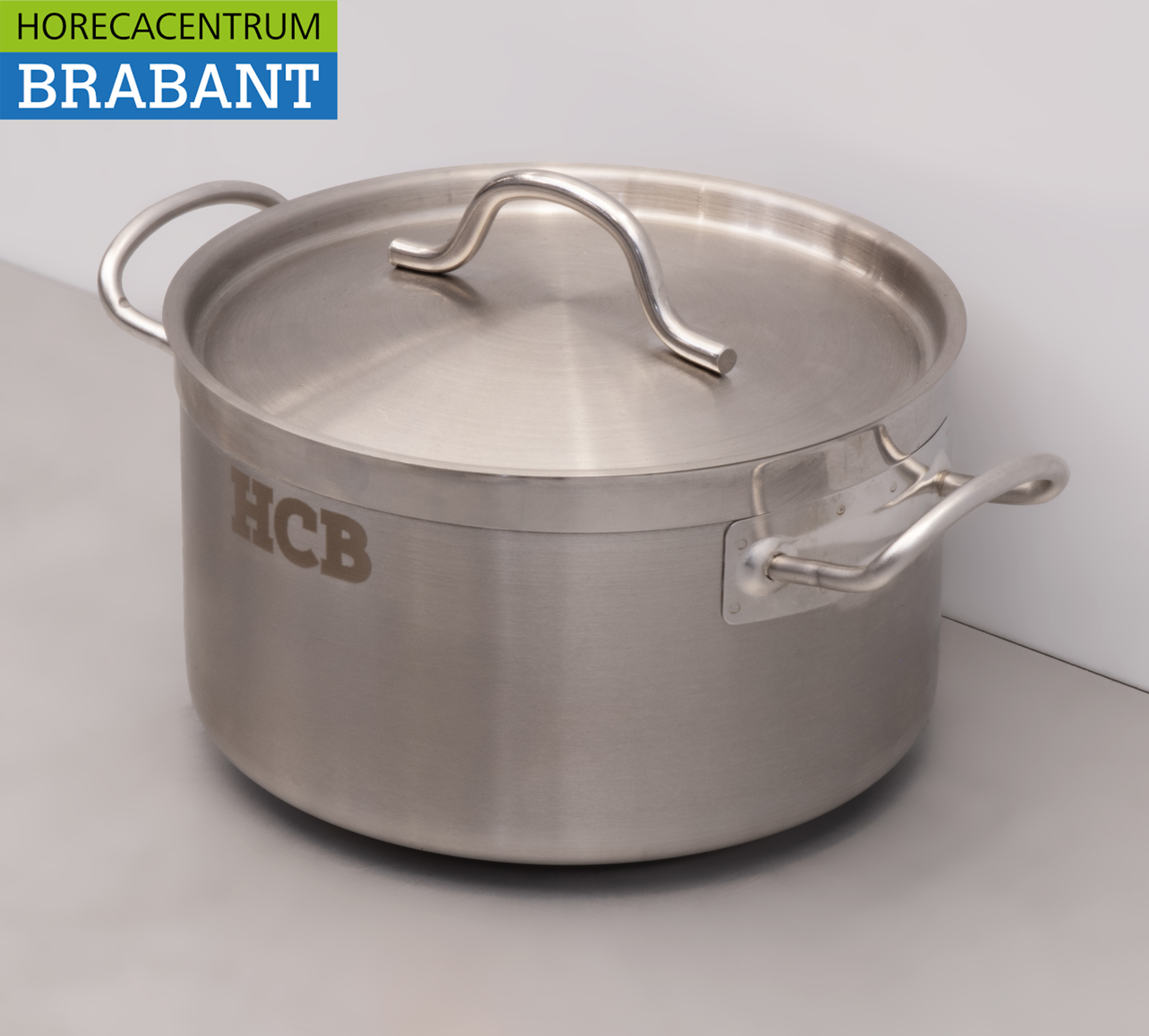 HCB Acier inoxydable Poêle à soupe Poêle de cuisson Induction 20 x 12 cm 4 litres Horeca – Image 2