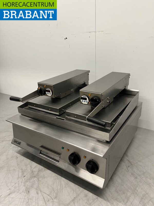 Lincat Acier inoxydable Clam Grill Hamburger Plaque grill 80 cm 17,2kW 400V Horeca – Image 2