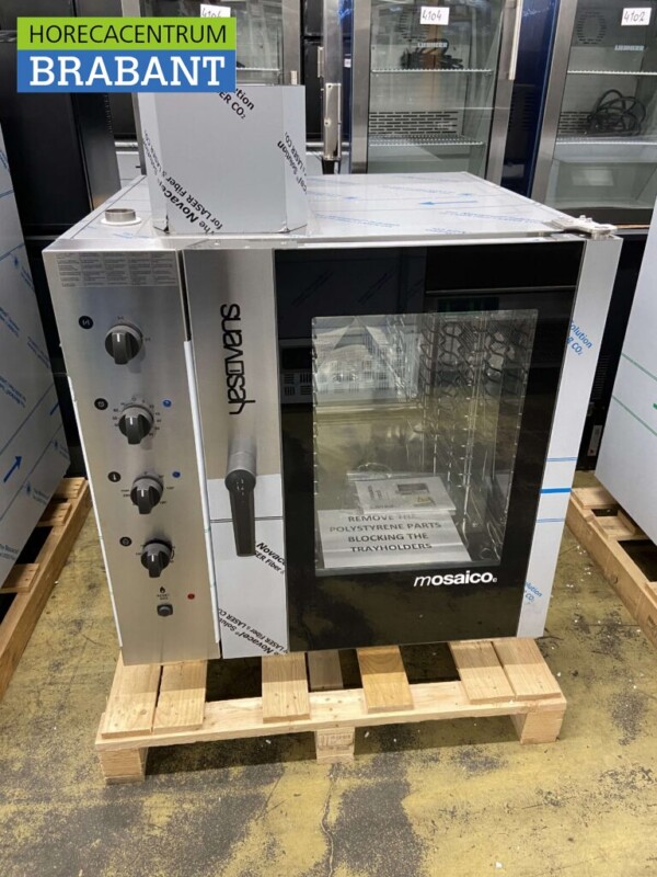 Four Mosaico en acier inoxydable Yesovens Four à vapeur Combisteamer Steamer 7 x 1/1 GN GAS Horeca