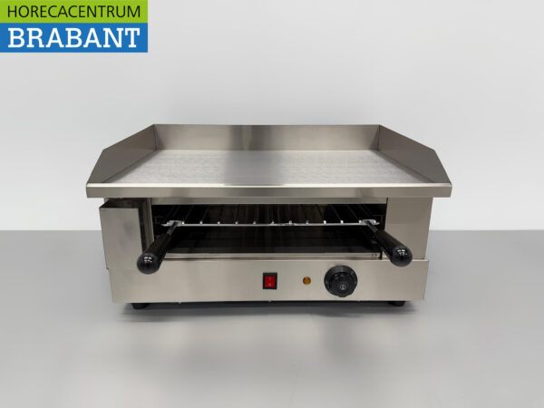 Planche à griller en acier inoxydable avec grille salamandre 55 cm 230V Horeca