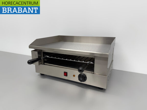Planche à griller en acier inoxydable avec grille salamandre 55 cm 230V Horeca – Image 2
