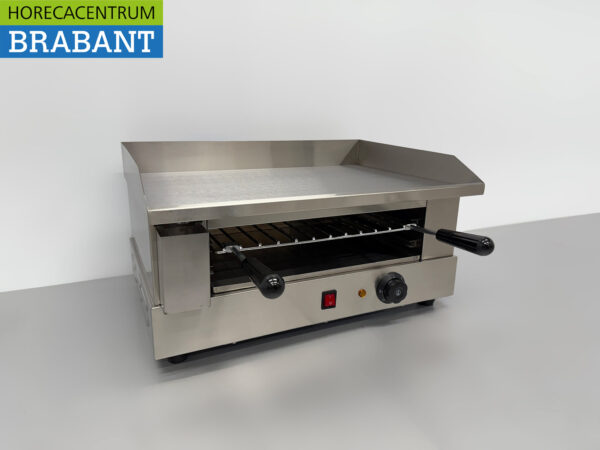 Planche à griller en acier inoxydable avec grille salamandre 55 cm 230V Horeca – Image 3