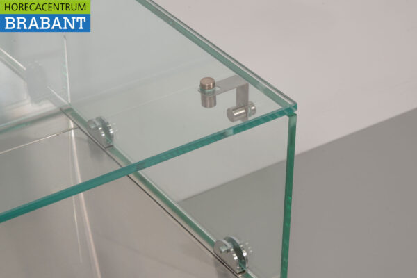 Vitrine de comptoir en acier inoxydable Vitrine de comptoir saladière 7 x 1/3 GN 160 cm Horeca – Image 6