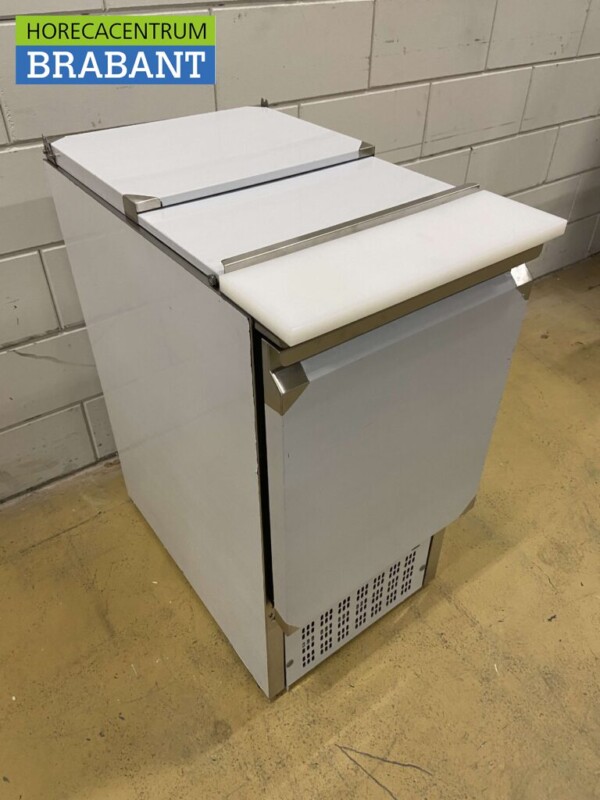 Saladette réfrigérée en acier inoxydable Comptoir 1 porte 1/1 GN 43,5 cm 230V Horeca – Image 3