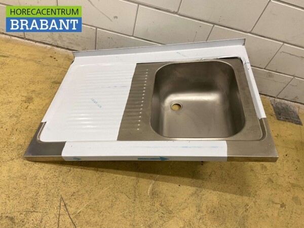 Evier en acier inoxydable Evier supérieur 100 x 70 cm Horeca