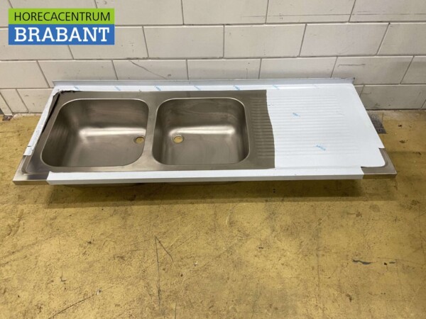 Bac d'évier en acier inoxydable Evier 180 x 70 cm Horeca