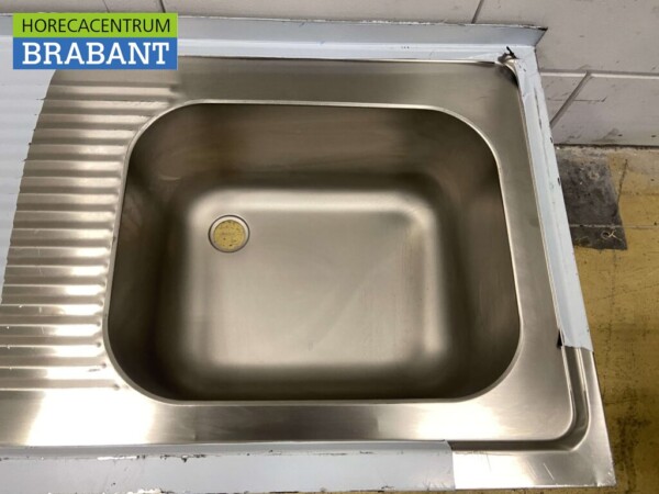 Evier en acier inoxydable Evier supérieur 100 x 60 cm Horeca – Image 3