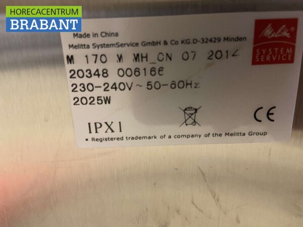 Acier inoxydable Melitta Machine à café Machine à café 230V Horeca – Image 4
