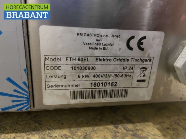 Planche à griller RM Gastro en acier inoxydable 66 cm 400V Horeca – Image 5