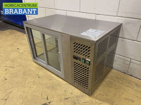 Acier inoxydable GGG Vitrine réfrigérée 91 cm 230V Horeca – Image 2