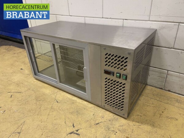 Acier inoxydable GGG Vitrine réfrigérée 111 cm 230V Horeca – Image 2