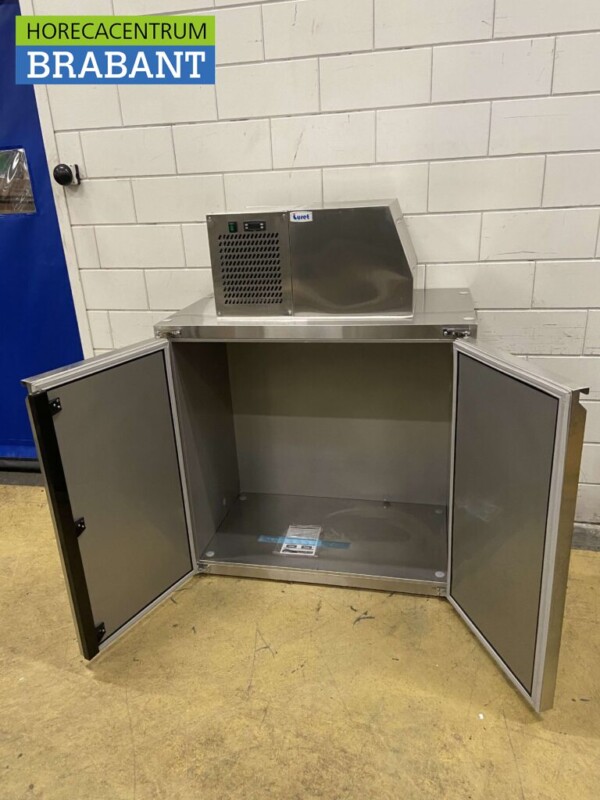 Luret en acier inoxydable Glacière à ordures Glacière à conteneurs 590 litres 230V Horeca – Image 4