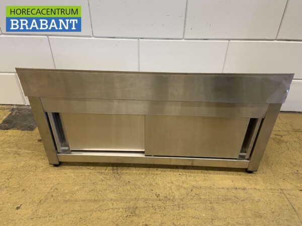 Armoire de rangement en acier inoxydable pour le lavage des caisses 85 cm Restauration – Image 4