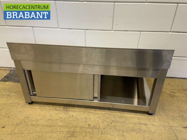 Armoire de rangement en acier inoxydable pour le lavage des caisses 85 cm Restauration – Image 5