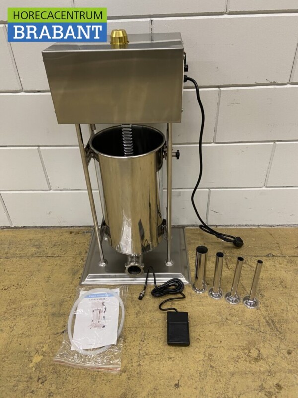 Acier inoxydable Remplisseur de saucisses électrique 15 litres 230V Boucherie